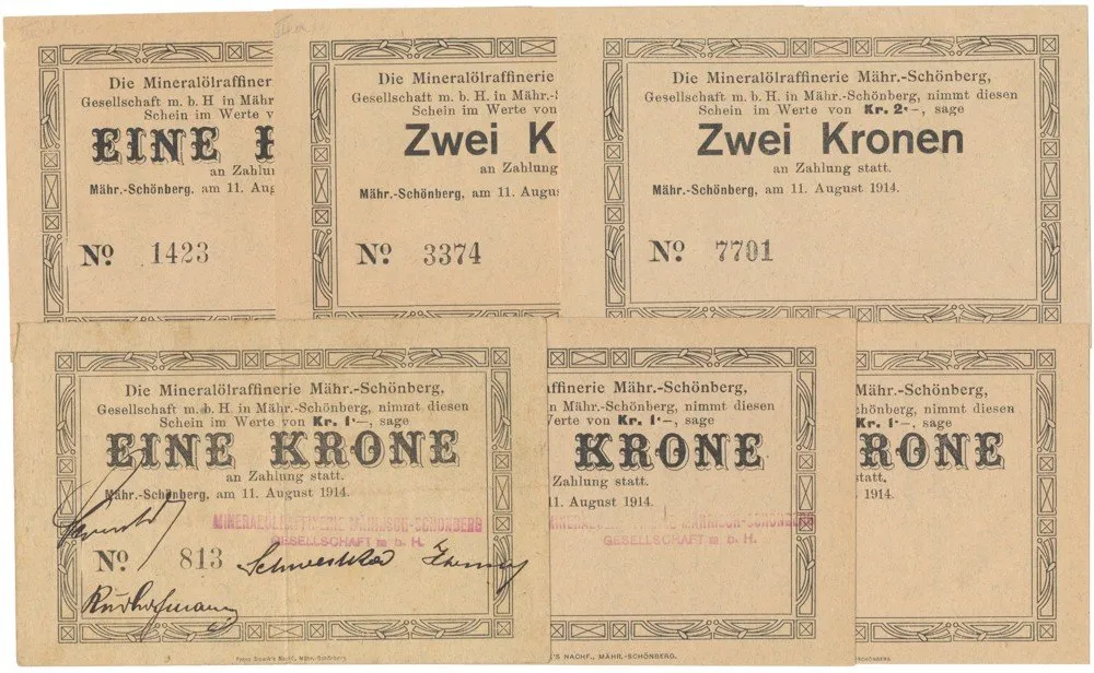 Nouzovky české od roku 1914 — 1
