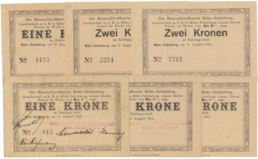 Nouzovky české od roku 1914 — 1