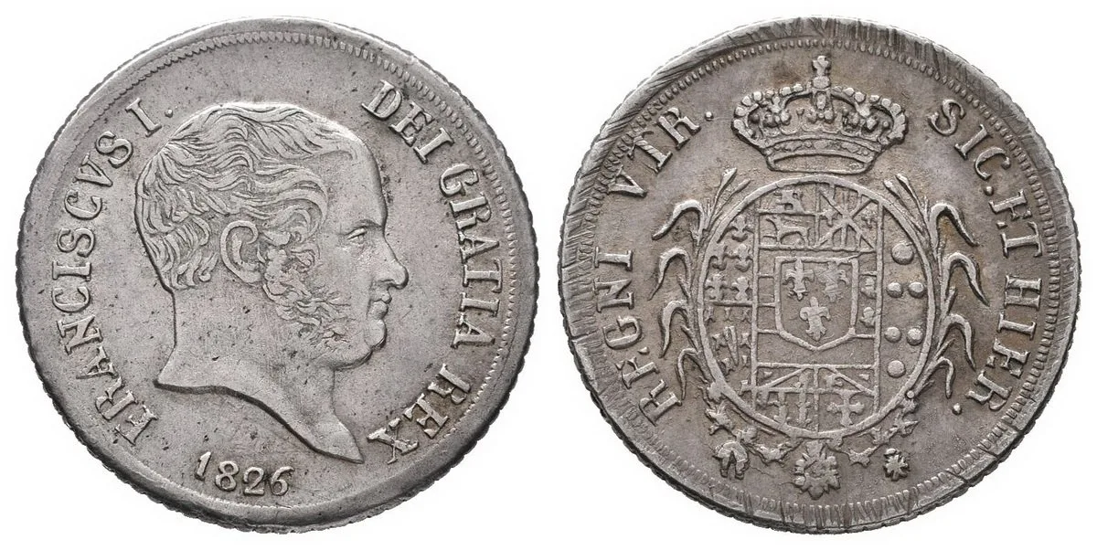 Itálie - Neapol a Sicilie, František I 1825 - 1830 — 1