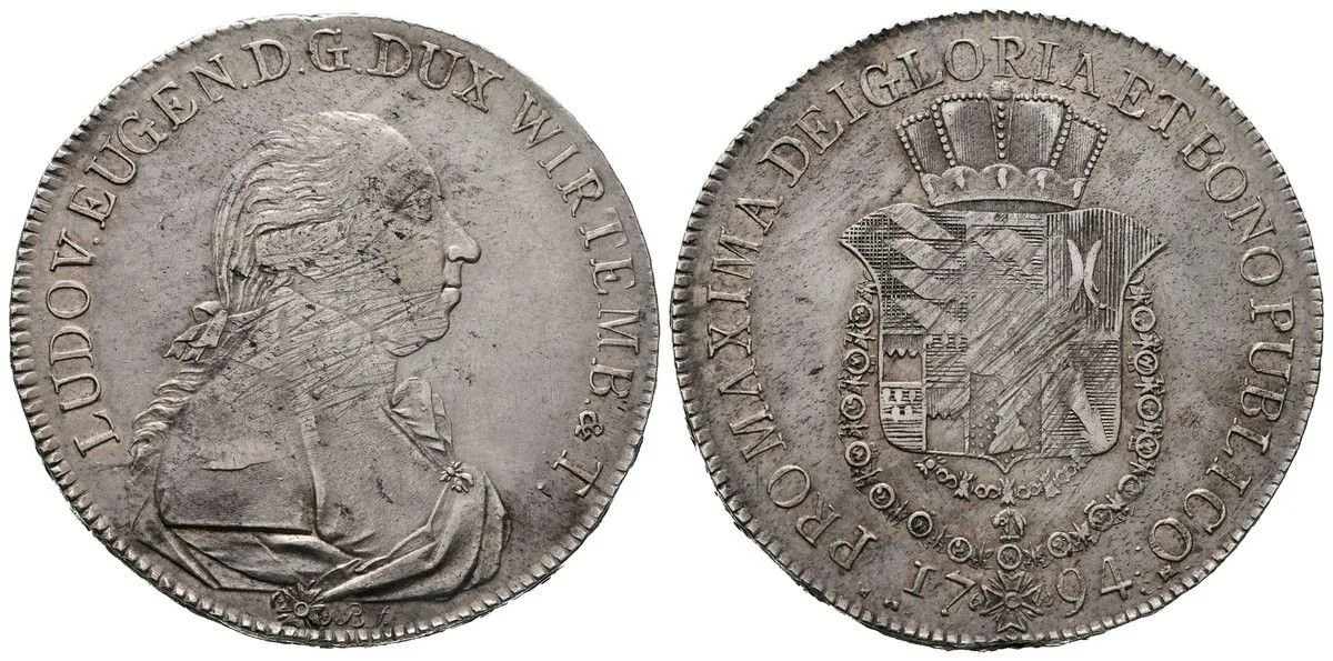 Württemberg, Ludwig Eugen, 1793 - 1795 — 1