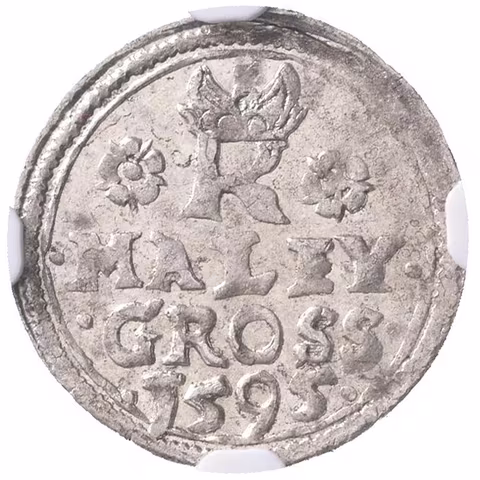 Malý groš 1595, Jáchymov-Hofmann, HN.8b (opis 7c),