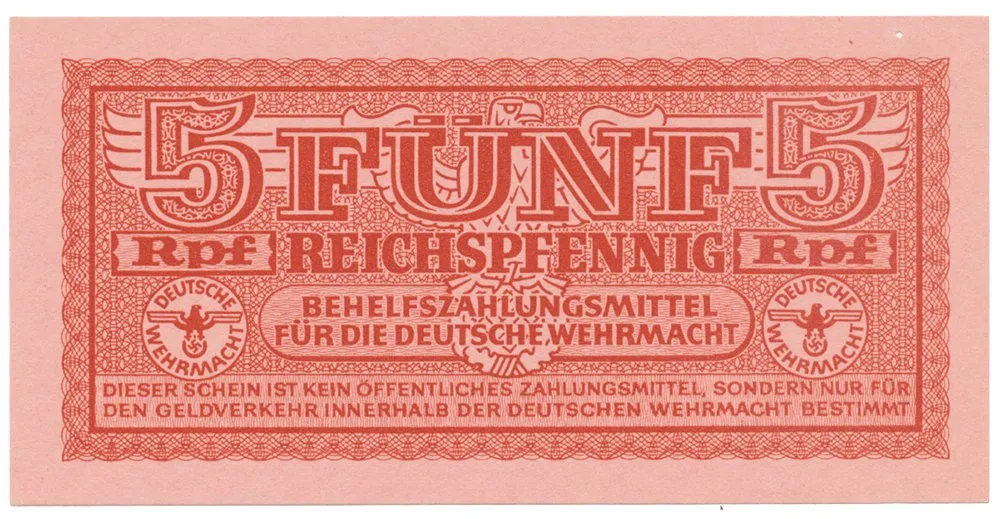 Německo - Wehrmacht, 5 Reichspfennig (1942~1944), Ro.502