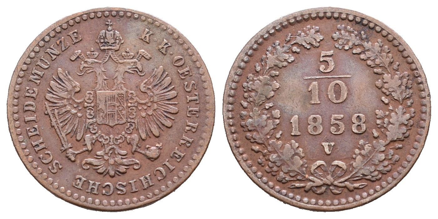5/10 Krejcar 1858 V