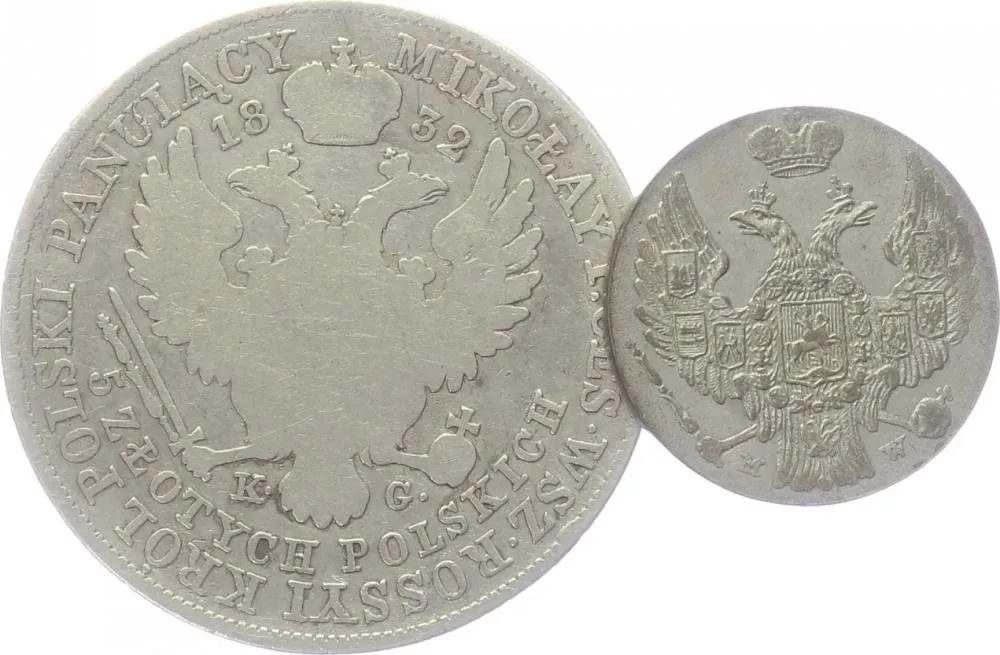 Ražby pro Polsko, Mikuláš I., 1825 - 1855 — 1