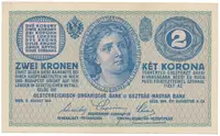 Rakousko - Uhersko, 2 Koruna 1914,série C, Hej.RU13c