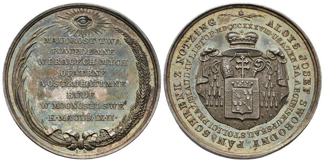 Praha - arcibiskupství, Alois Josef Schrenk z Notzing, 1838 - 1849 — 1