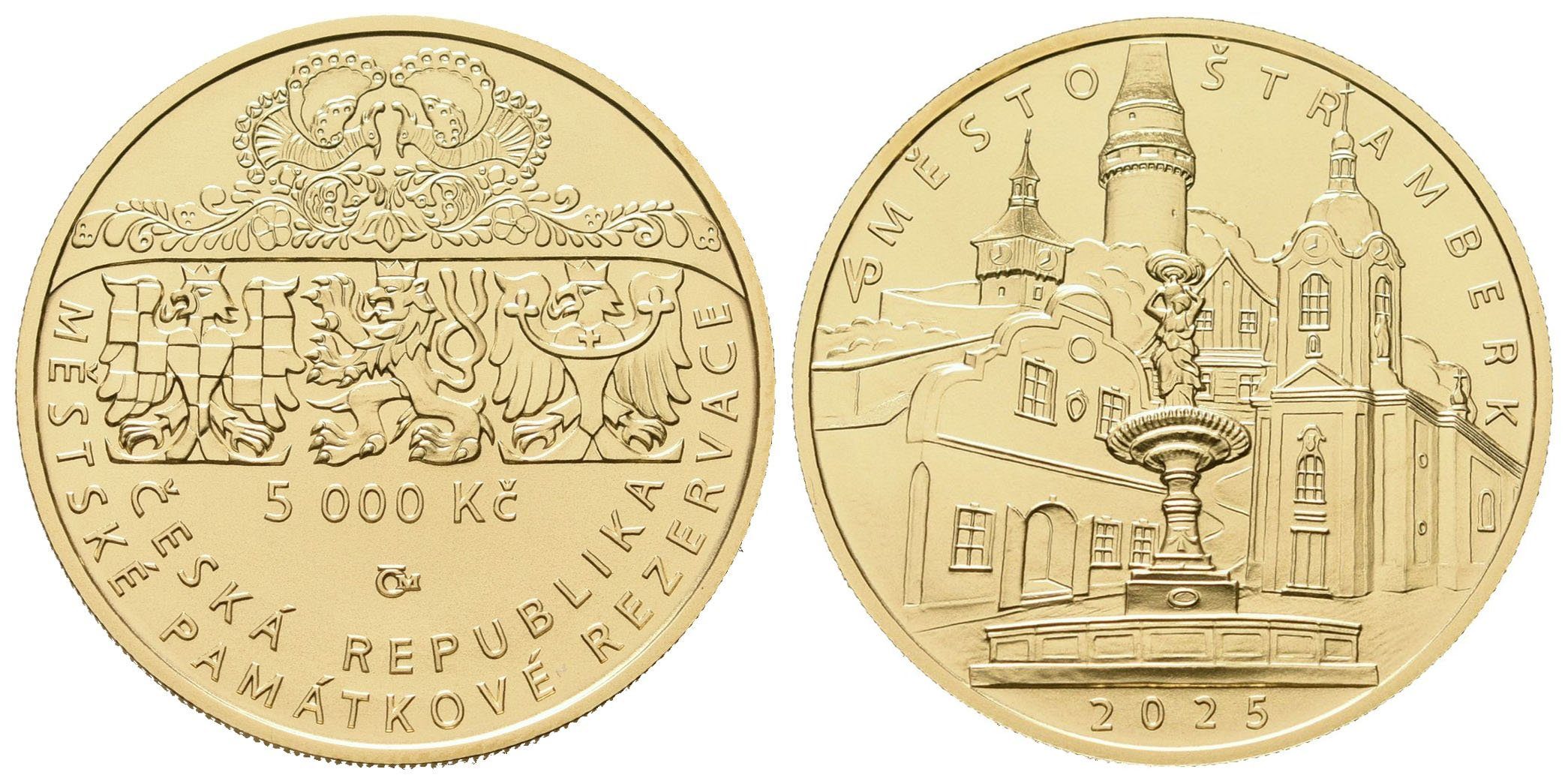 5000 Kč 2025 - Město Štramberk, běžná kvalita