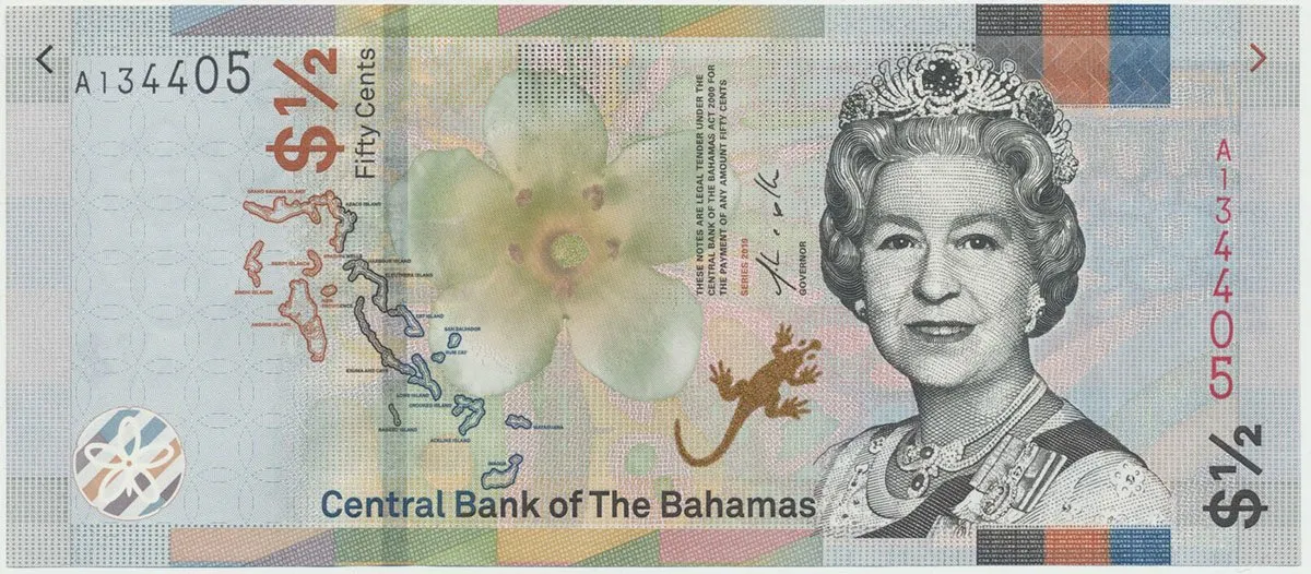 Bahamy, 1/2 Dollar 2019, P.New