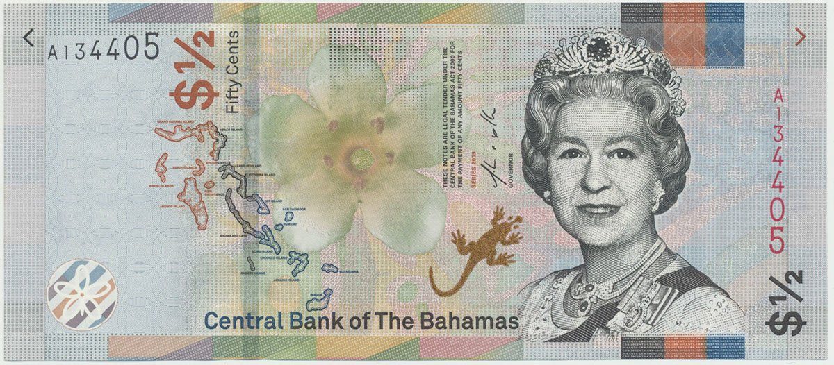 Bahamy, 1/2 Dollar 2019, P.New