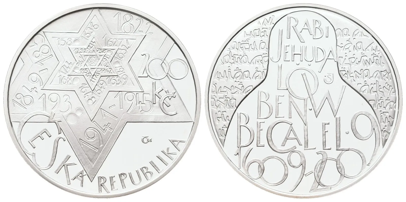 200 Kč 2009 - Rabi Jehuda Löw ben Becalel, PROOF