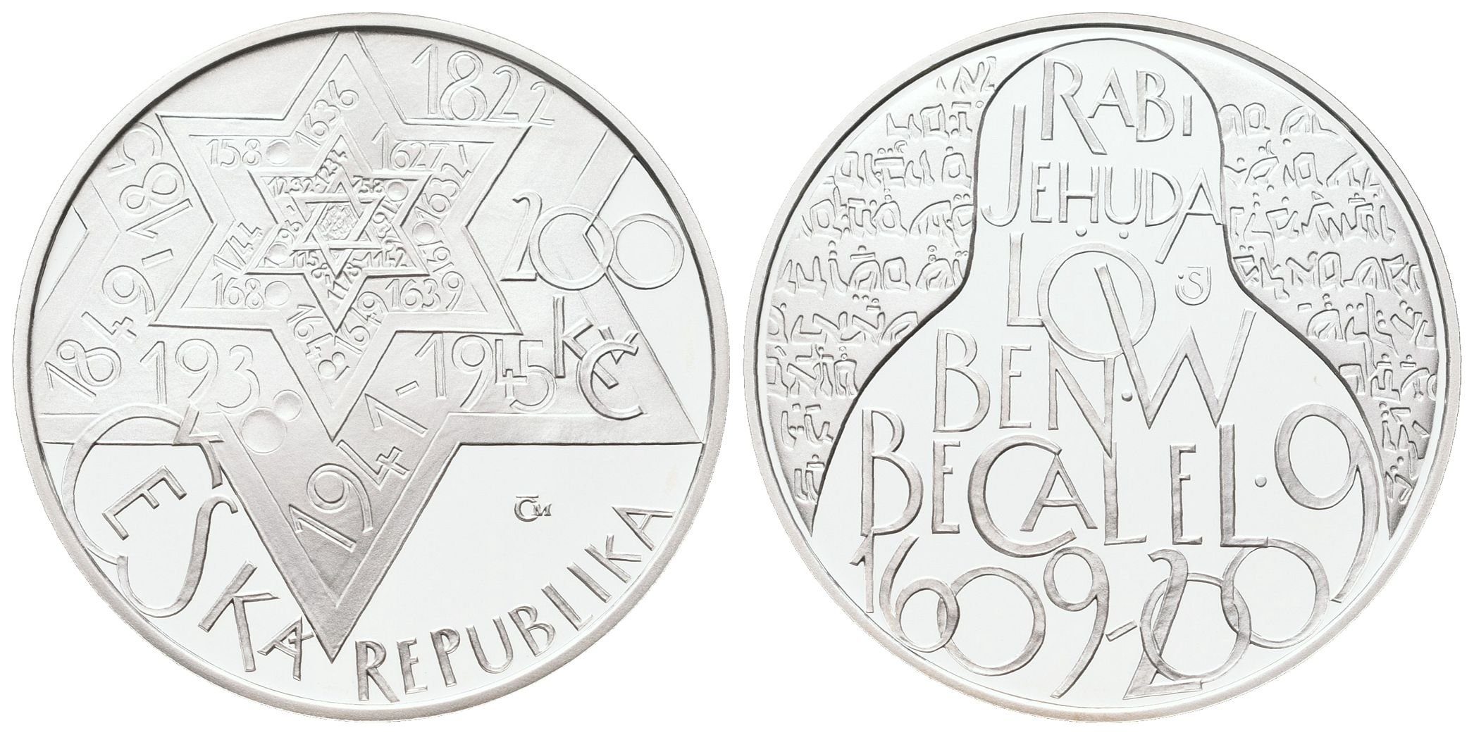 200 Kč 2009 - Rabi Jehuda Löw ben Becalel, PROOF