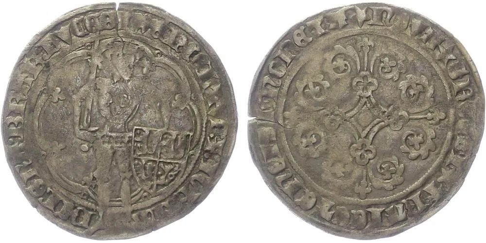 Belgie - Brabant, Jana Brabantská a Václav Lucemburský, 1355 - 1383 — 1