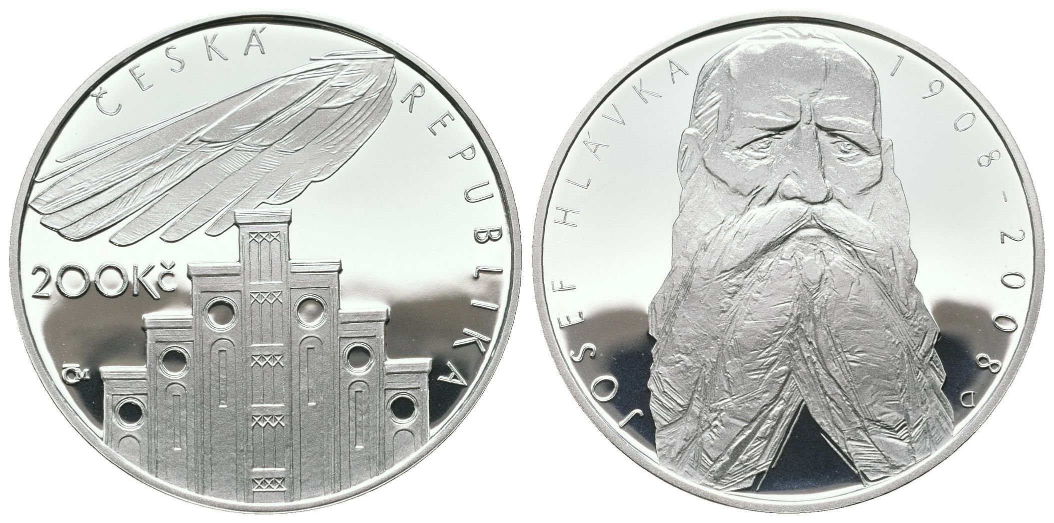 200 Kč 2008 - Josef Hlávka, PROOF
