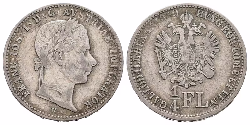 1/4 Zlatník 1860 V