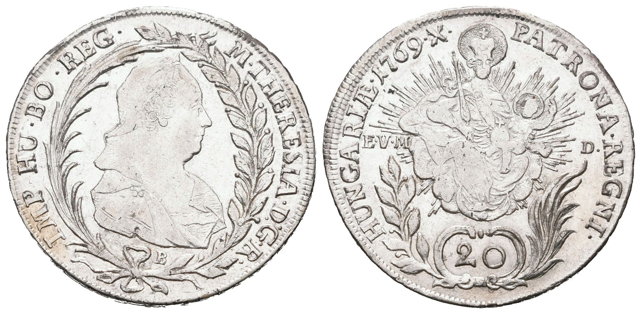 Marie Terezie, 20 Krejcar 1769 KB