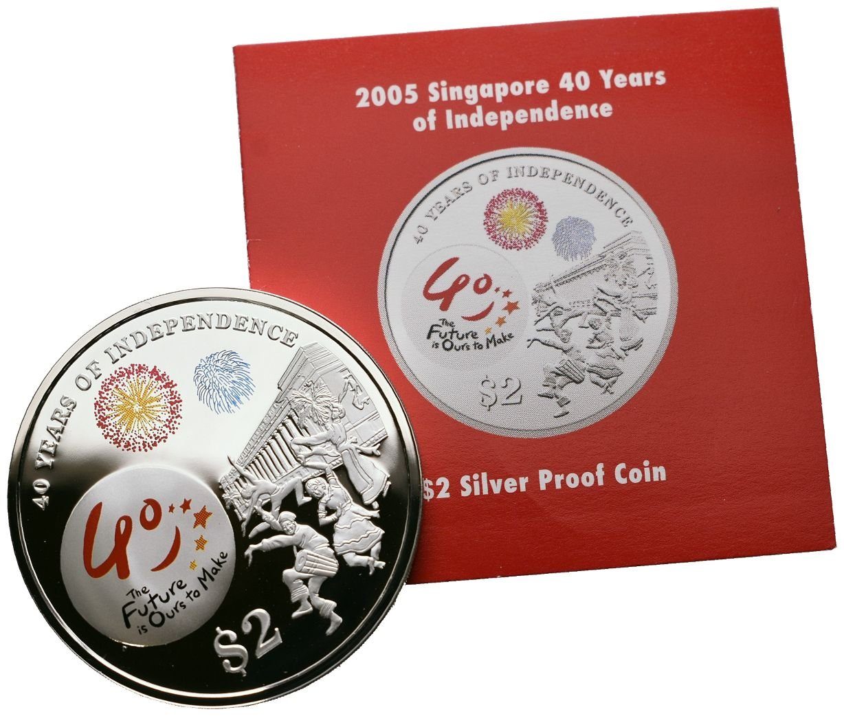 Singapur, 2 Dollars 2005 - 40. výročí nezávislosti