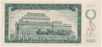 5000 Koruna 1945, perforace 3. m.d., Hej.80a - fotografie 2