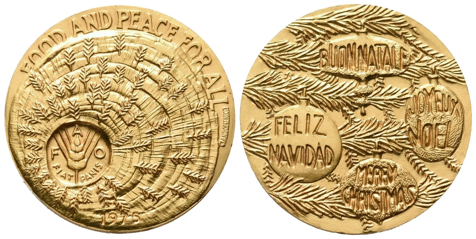 FAO - Vánoční medaile 1975