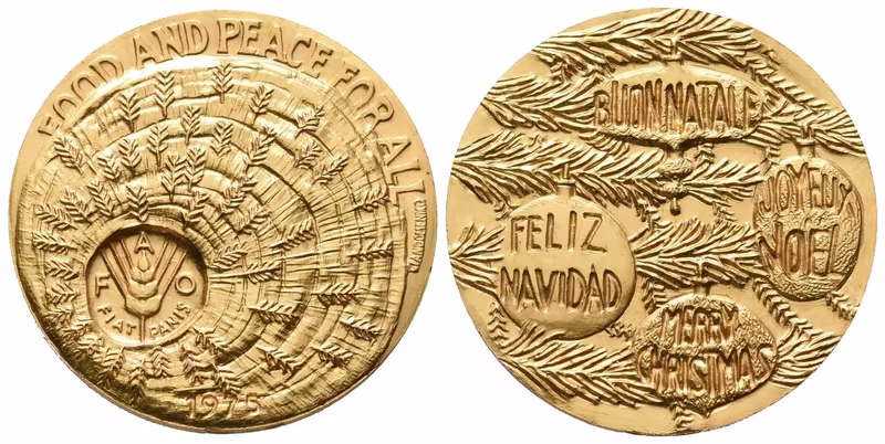 FAO - Vánoční medaile 1975