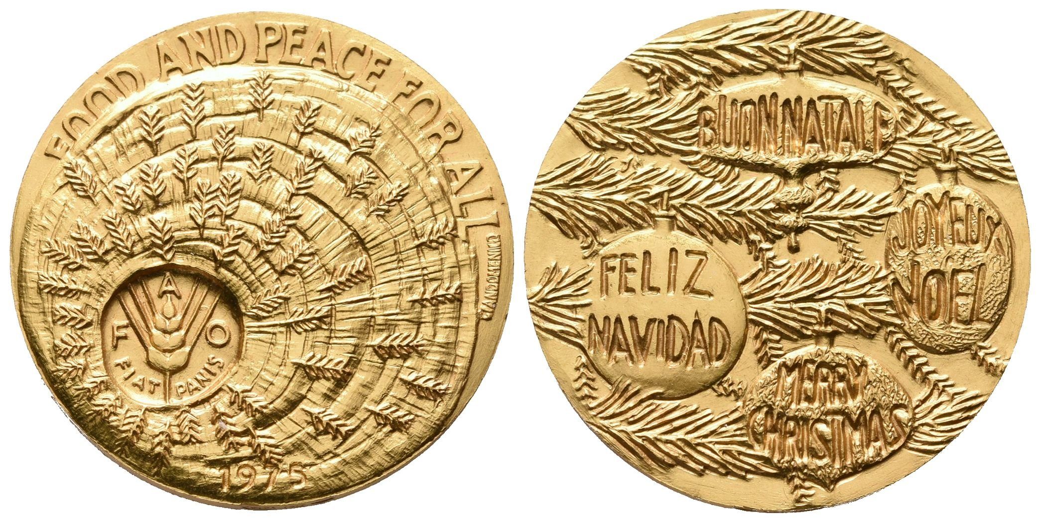 FAO - Vánoční medaile 1975