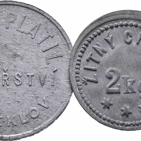 Neveklov - Alois Platil, známka na 4Kg chleba. Zn 25 mm +