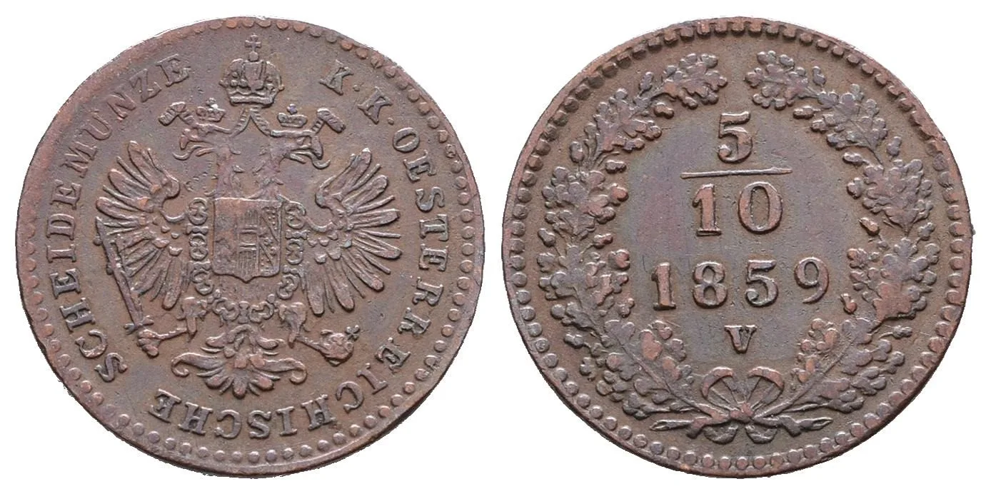 Rakouská a spolková měna, 1857 - 1892 — 1