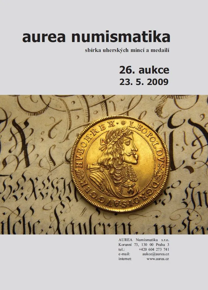 26. Aukce - sbírka uherských mincí a medailí