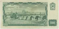 Československo, 100 Koruna 1961, II. vydání, poslední série X 96, číslovač Grafotechna, Hej.102aG - fotografie 2
