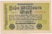 Německo, 10 Millionen Mark 1923, Ro.105b