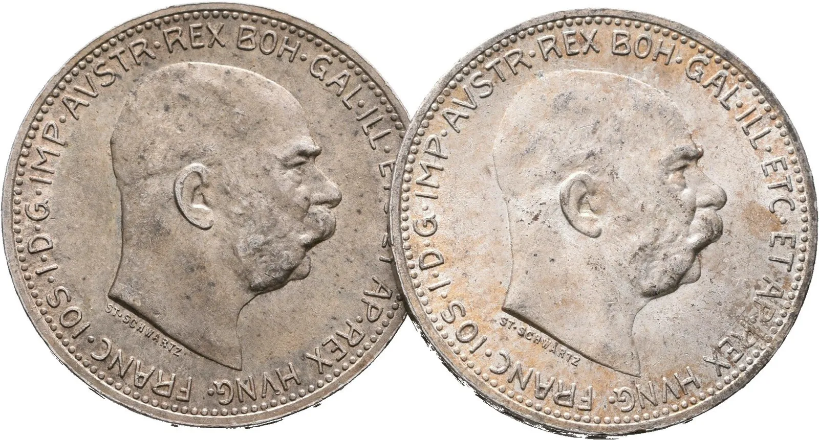 1 Koruna 1915, lot 2 ks