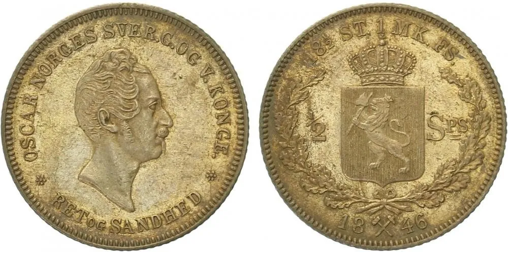 Norsko, Oscar I., 1844 - 1859 — 1