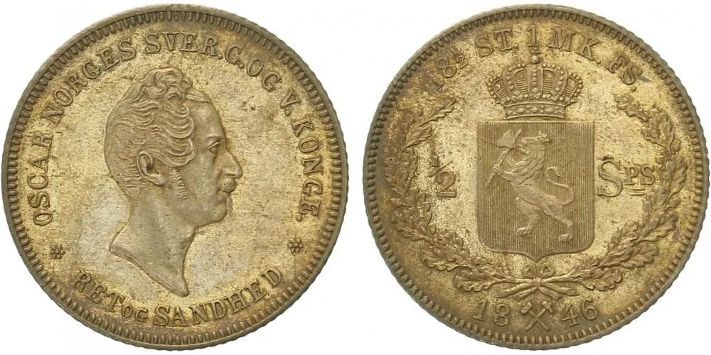 Norsko, Oscar I., 1844 - 1859 — 1