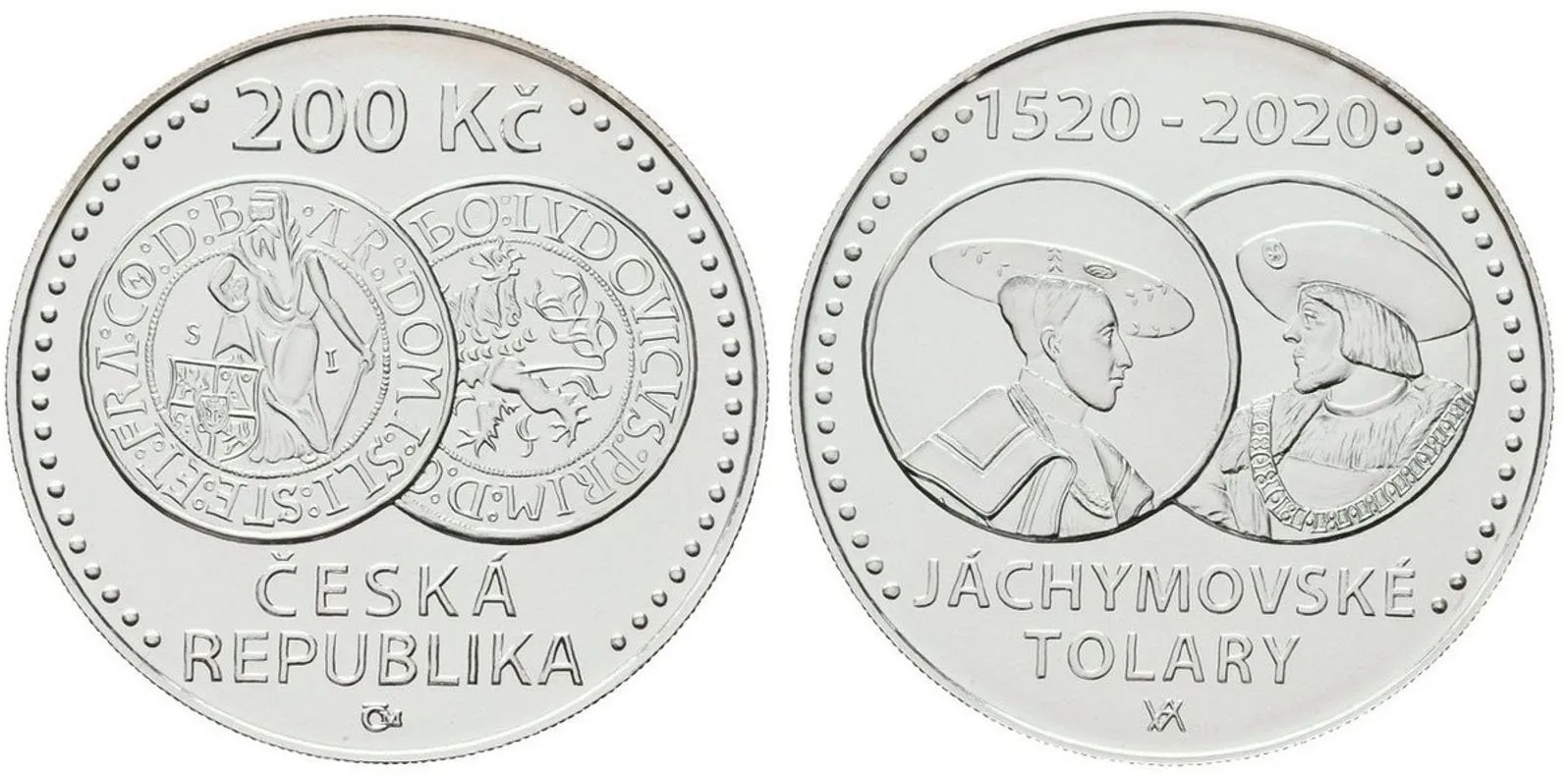 200 Kč 2020 - Zahájení ražby jáchymovských tolarů