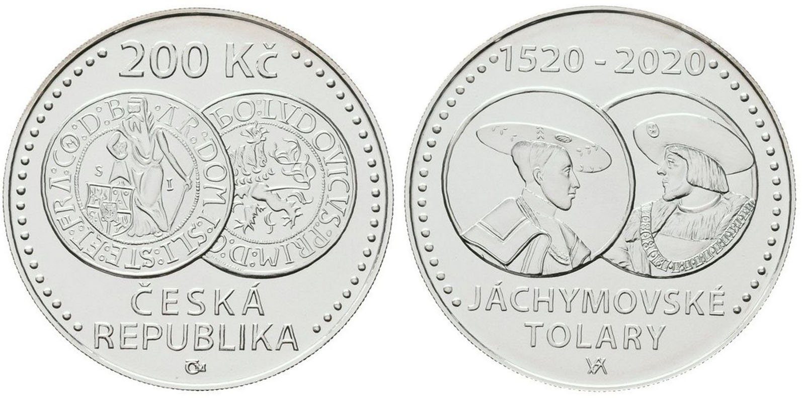 200 Kč 2020 - Zahájení ražby jáchymovských tolarů