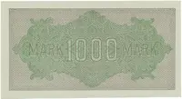 Německo, 1000 Mark 1922, vod. Wellen, 6-místné číslo, Ro.75q - fotografie 2
