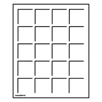 Mincovní plato S-formát - 20 políček 41x41 mm - 2 kusy