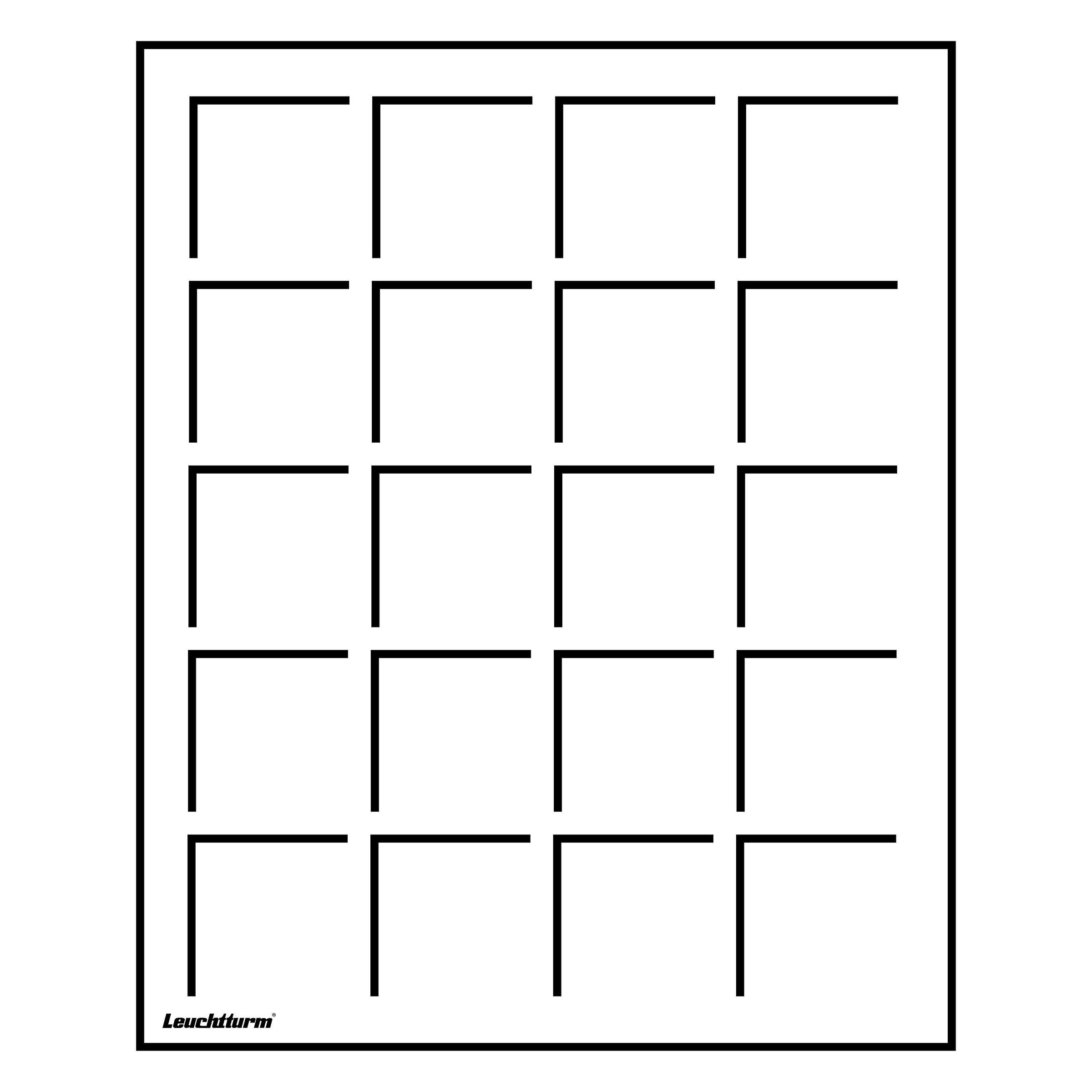 Mincovní plato S-formát - 20 políček 41x41 mm - 2 kusy