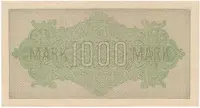 Německo, 1000 Mark 1922, vod. Achterstreifen, Ro.75o - fotografie 2