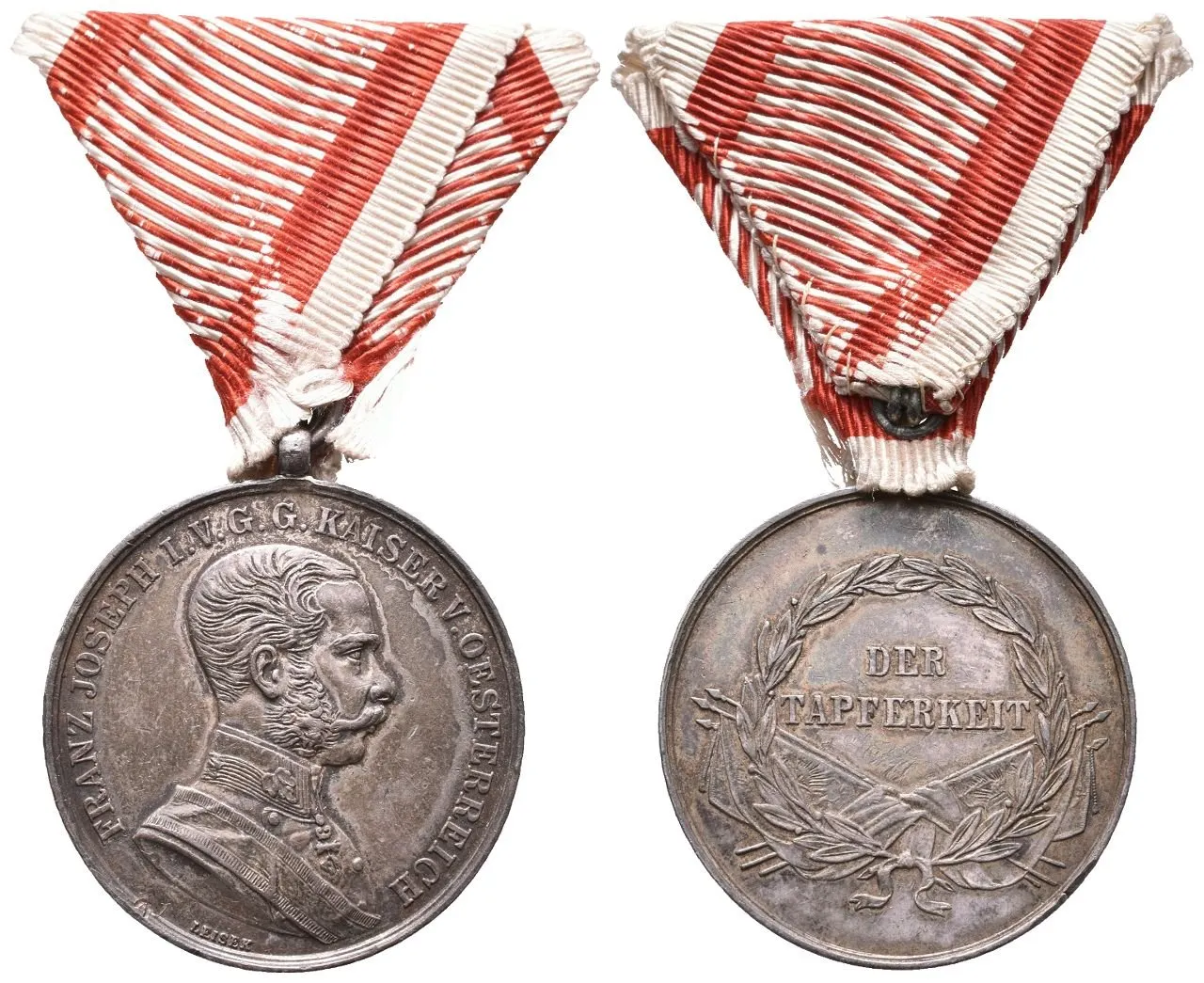 Medaile za statečnost, stříbrná, I. třída