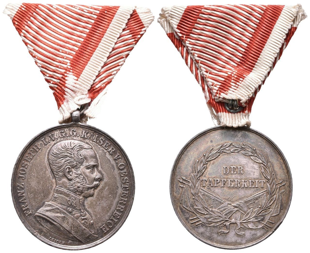 Medaile za statečnost, stříbrná, I. třída
