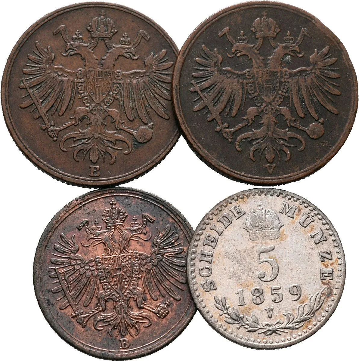 Rakouská a spolková měna, 1857 - 1892 — 1