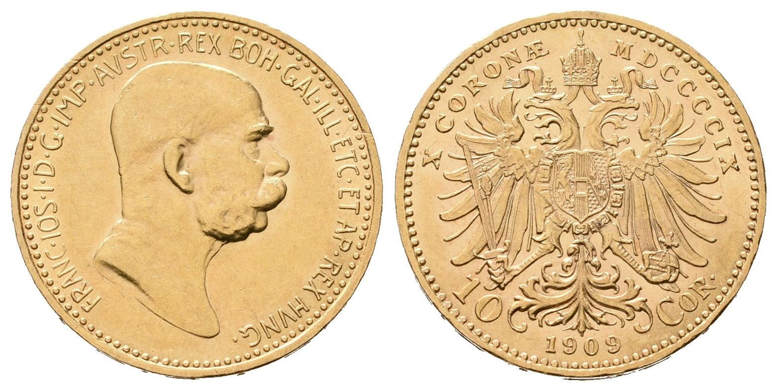 10 Koruna 1909, typ Marschall