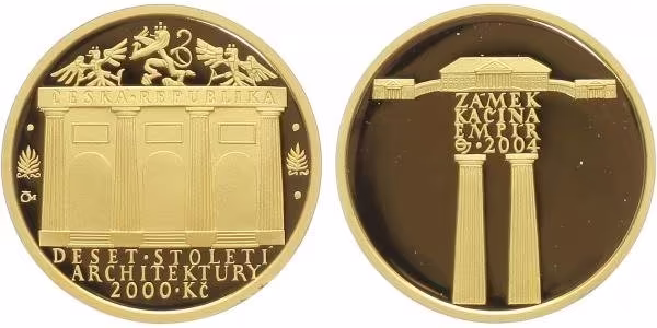 2000 Kč 2004 - Empír - Zámek Kačina, PROOF