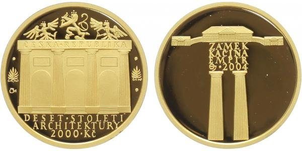 2000 Kč 2004 - Empír - Zámek Kačina, PROOF
