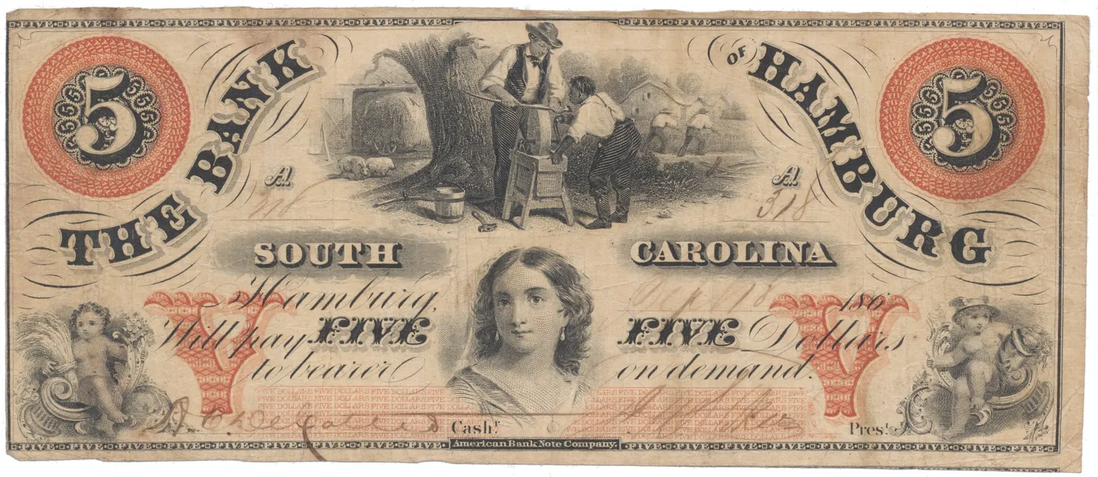 USA - Jižní Karolína, 5 Dollar 1860