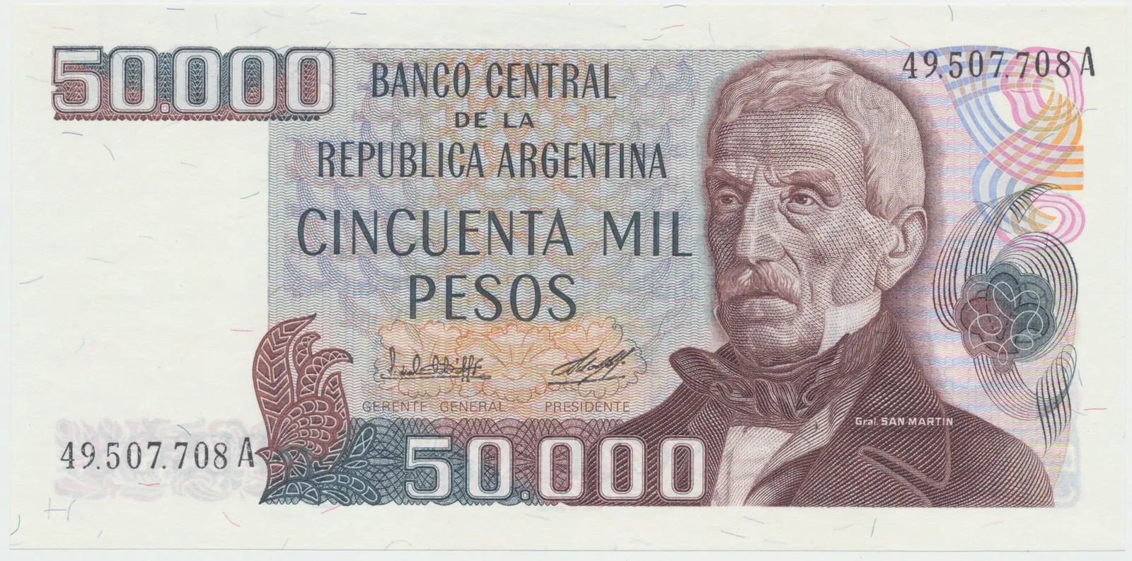 Argentina, 50.000 Pesos (1979~1983), P.307