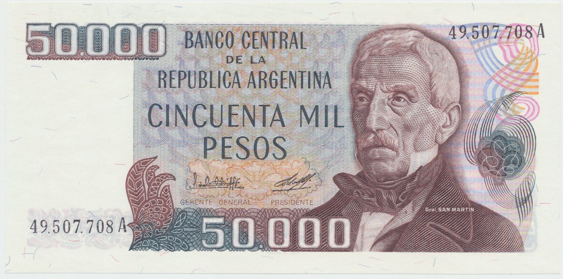 Argentina, 50.000 Pesos (1979~1983), P.307