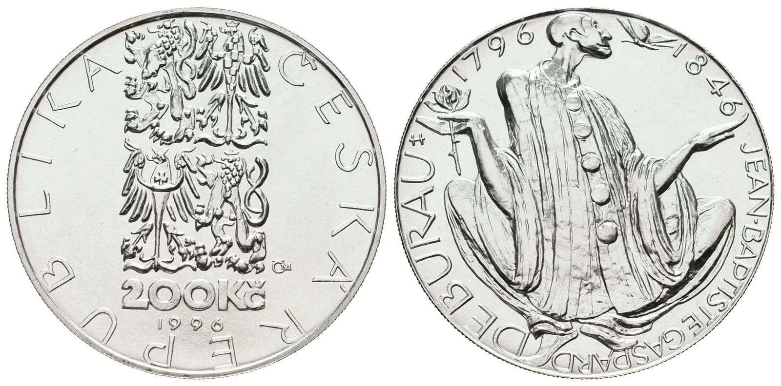 200 Kč 1996 - Jean-Baptiste Gaspard Deburau