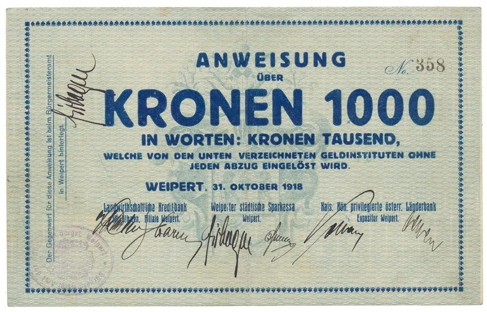 Nouzovky české od roku 1914 — 1
