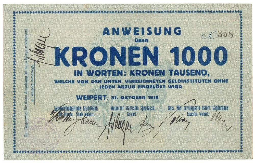 Nouzovky české od roku 1914 — 1